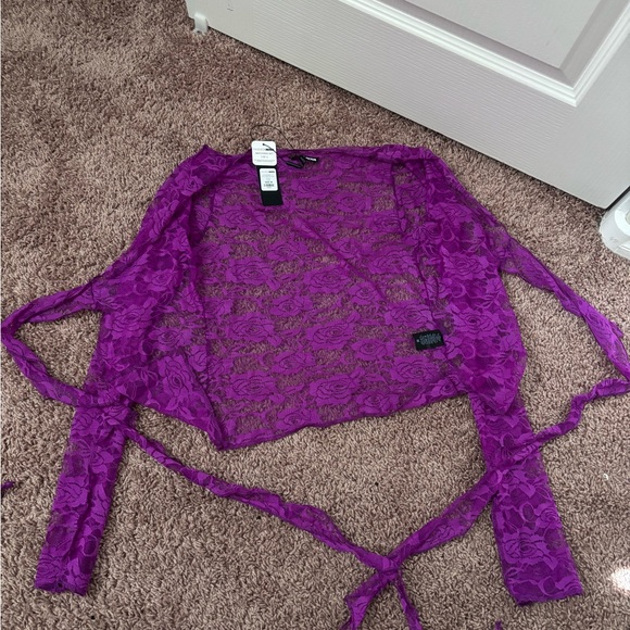 Purple lace skirt set-M - Picture 2 of 3